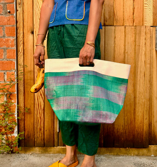 Abaca Bucket (Watermelon)