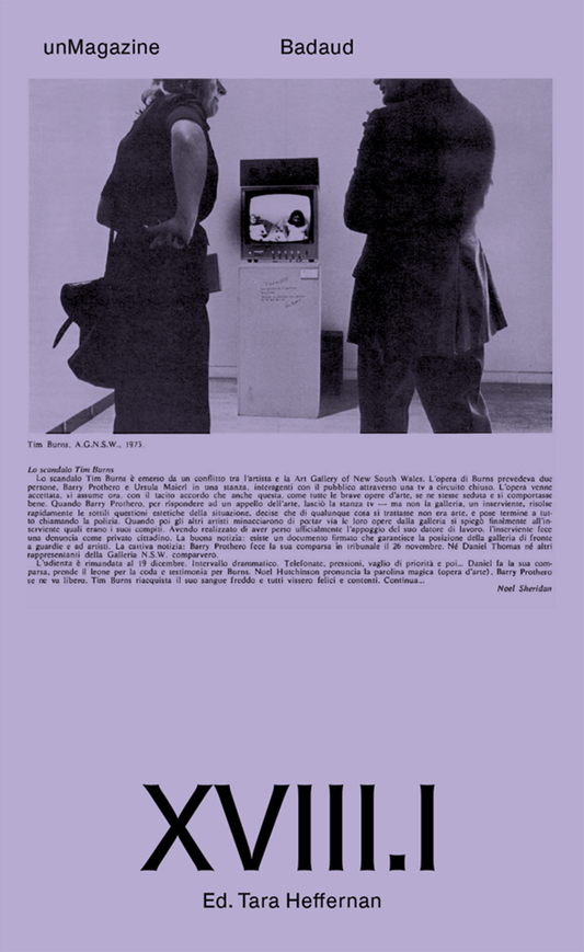 unMagazine 18.1: Badaud (Tara Heffernan) / unMagazine  18.2: After-care (Joel Sherwood Spring)