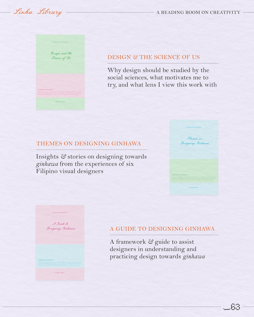 Pamphlets on Design (4 items)